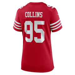 Alfred Collins San Francisco 49ers Women's Team Game Jersey Scarlet - Nike