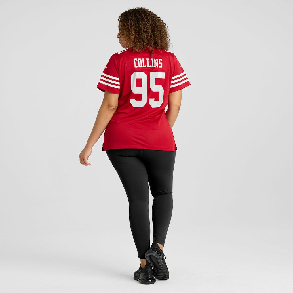 Alfred Collins San Francisco 49ers Women's Team Game Jersey - Scarlet | NFL Jerseys