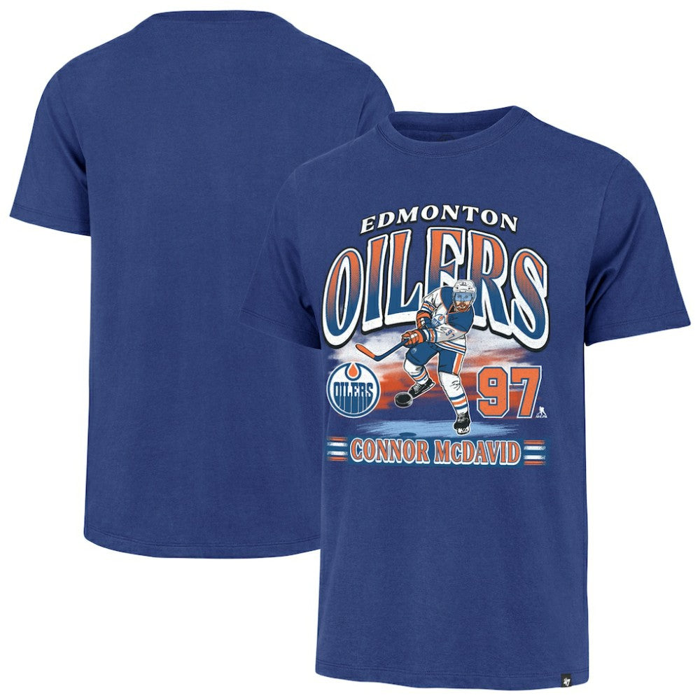 Connor McDavid Edmonton Oilers - '47 Franklin Player Name & Number T-Shirt Royal