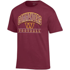 Washington Commanders Champion Football T-Shirt Burgundy - NFL