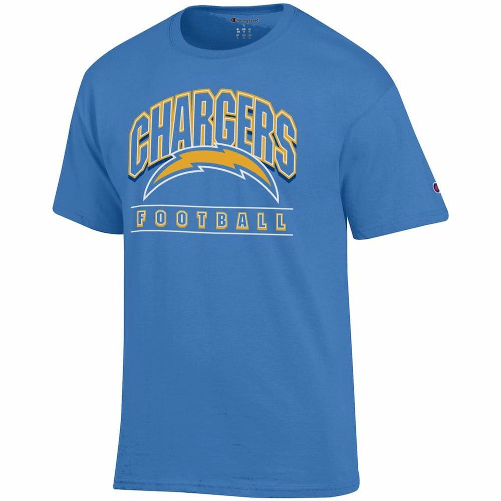 Los Angeles Chargers Champion Football T-Shirt Powder Blue - NFL