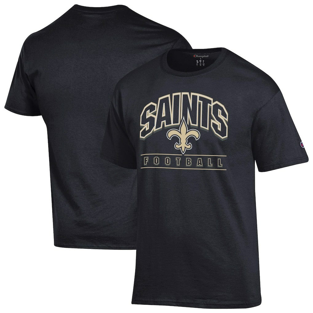 New Orleans Saints Champion Football T-Shirt Black - NFL