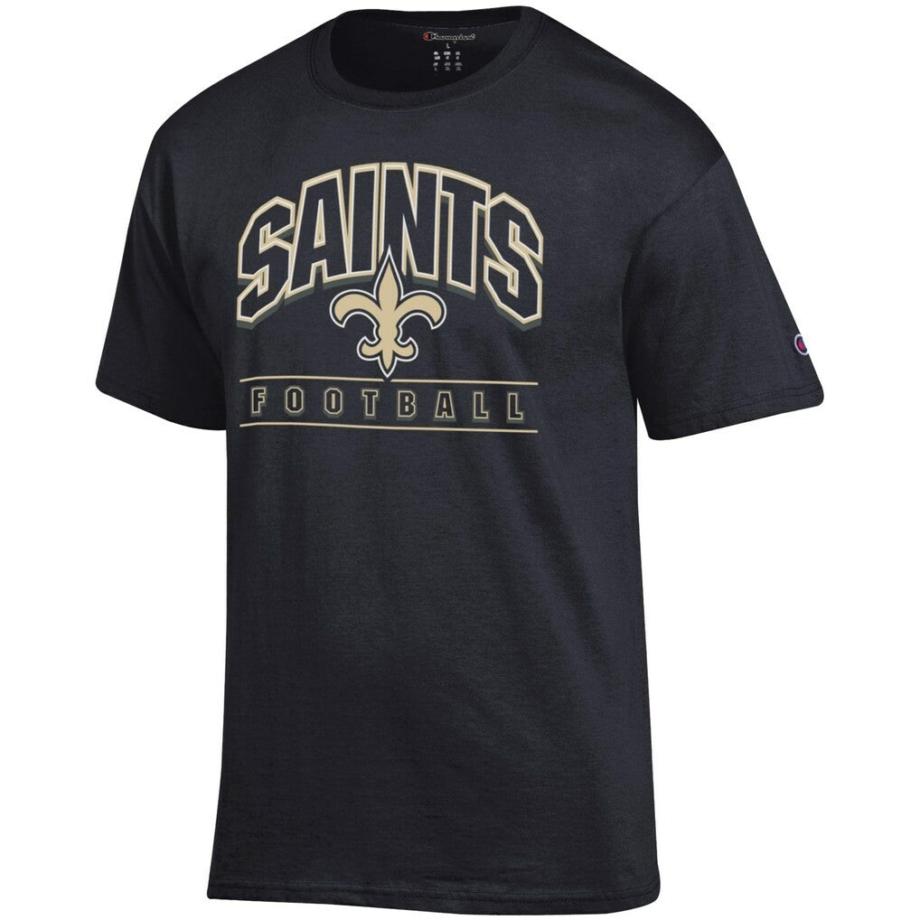 New Orleans Saints Champion Football T-Shirt Black - NFL