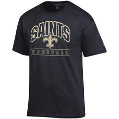 New Orleans Saints Champion Football T-Shirt Black - NFL