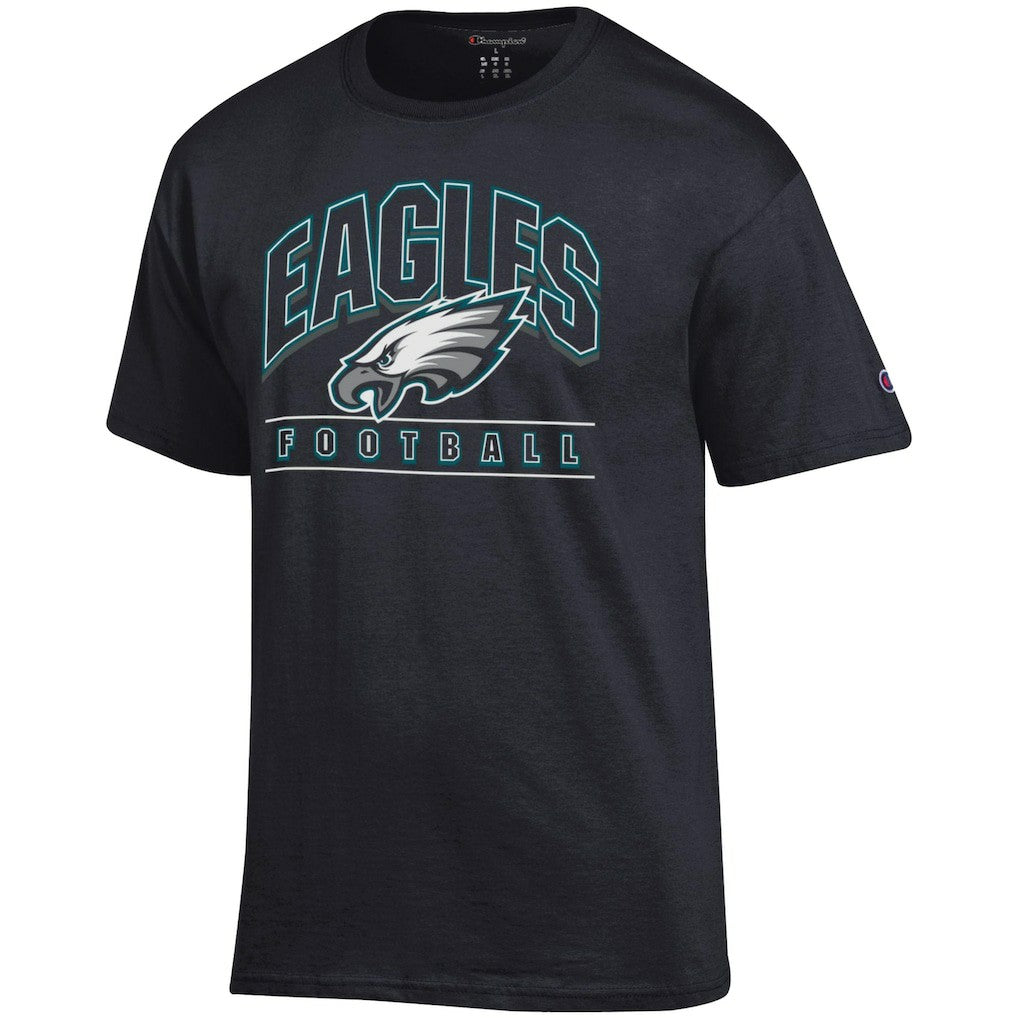 Philadelphia Eagles Champion Football T-Shirt Black - NFL
