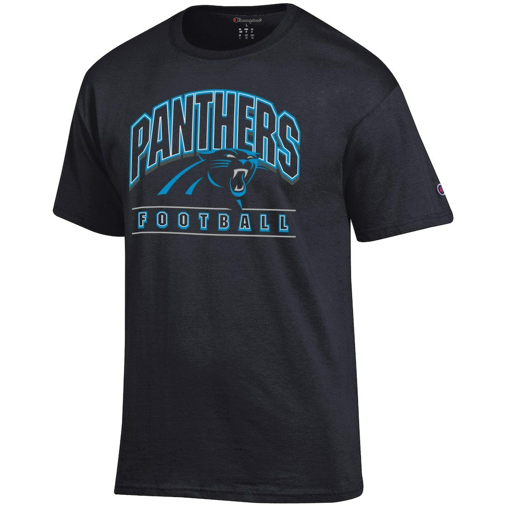 Carolina Panthers Champion Football T-Shirt Black - NFL