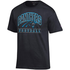 Carolina Panthers Champion Football T-Shirt Black - NFL