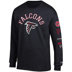 Atlanta Falcons Champion Seal Long Sleeve T-Shirt Black - NFL