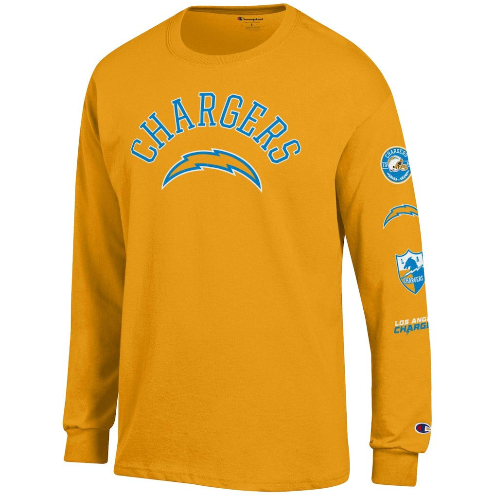 Los Angeles Chargers Champion Seal Long Sleeve T-Shirt Gold - NFL