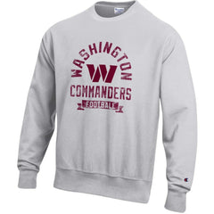 Washington Commanders Champion Reverse Weave Fleece Pullover Sweatshirt Heather Gray - NFL