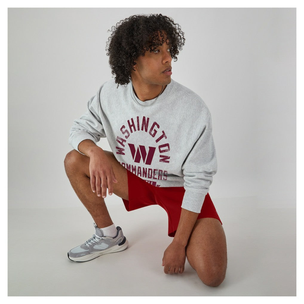 Washington Commanders Champion Reverse Weave Fleece Pullover Sweatshirt Heather Gray - NFL