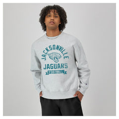 Jacksonville Jaguars Champion Reverse Weave Fleece Pullover Sweatshirt Heather Gray - NFL