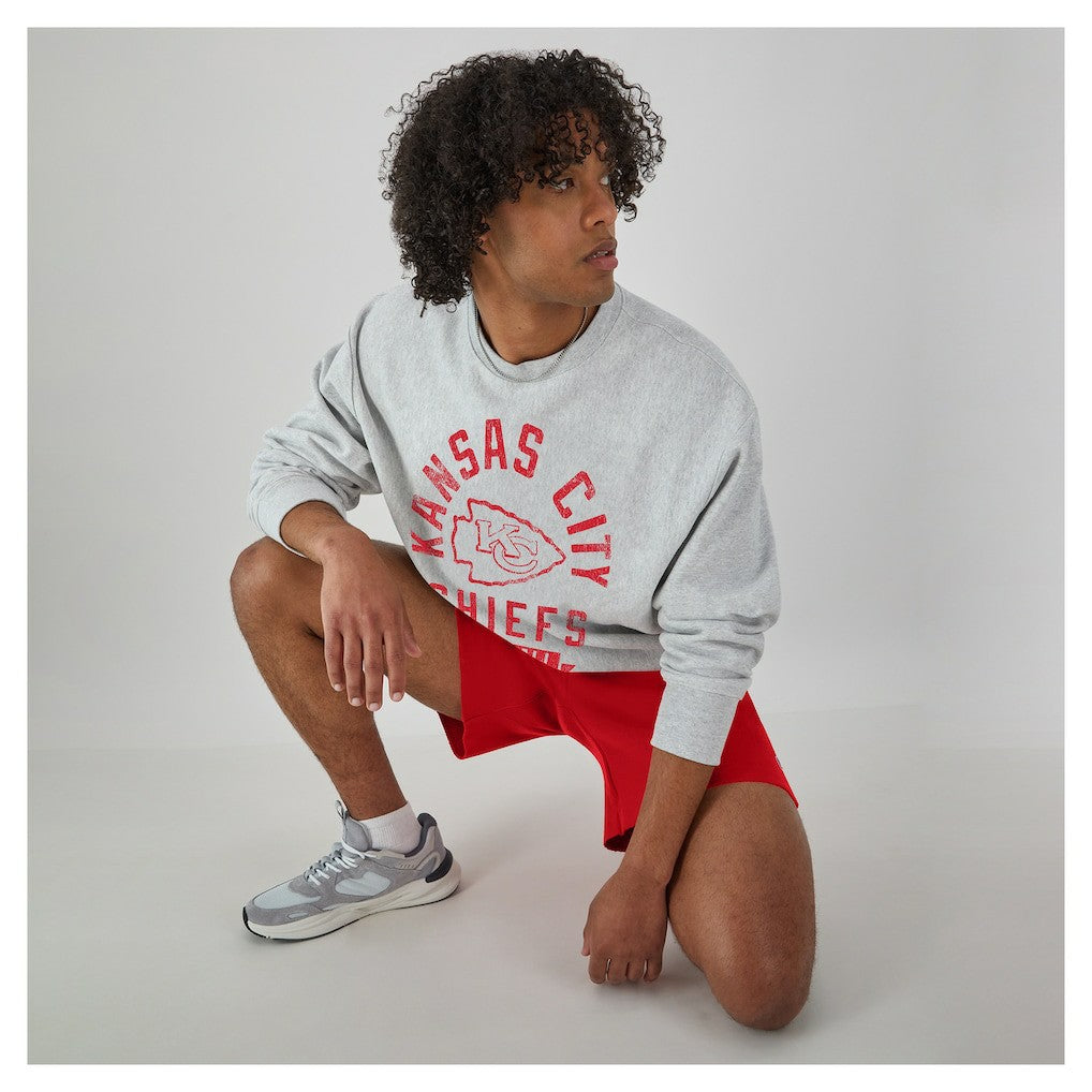 Kansas City Chiefs Champion Reverse Weave Fleece Pullover Sweatshirt Heather Gray - NFL