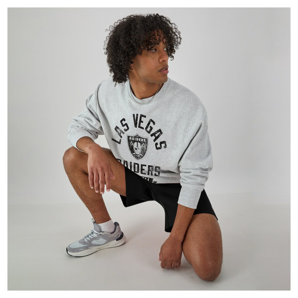 Las Vegas Raiders Champion Reverse Weave Fleece Pullover Sweatshirt Heather Gray - NFL