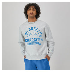 Los Angeles Chargers Champion Reverse Weave Fleece Pullover Sweatshirt Heather Gray - NFL