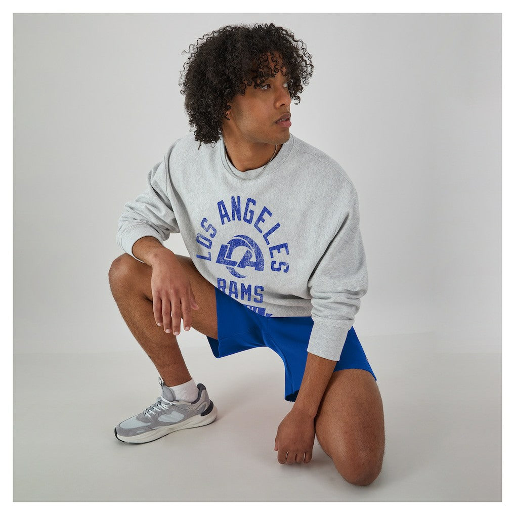 Los Angeles Rams Champion Reverse Weave Fleece Pullover Sweatshirt Heather Gray - NFL