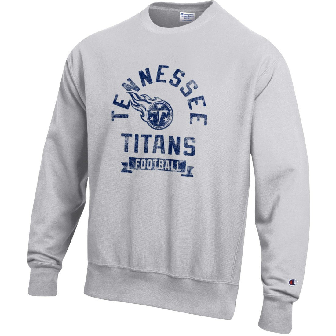 Tennessee Titans Champion Reverse Weave Fleece Pullover Sweatshirt Heather Gray - NFL