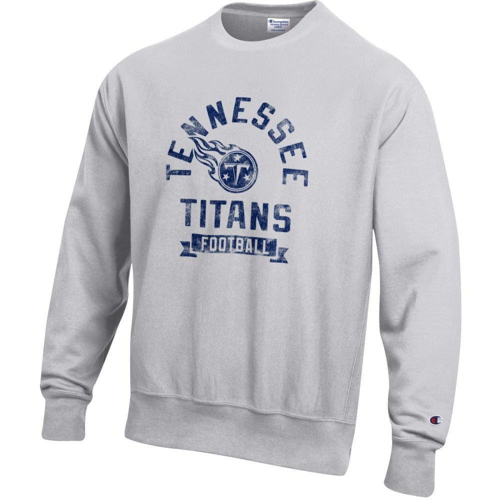 Tennessee Titans Champion Reverse Weave Fleece Pullover Sweatshirt Heather Gray - NFL