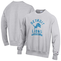 Detroit Lions Champion Reverse Weave Fleece Pullover Sweatshirt Heather Gray - NFL