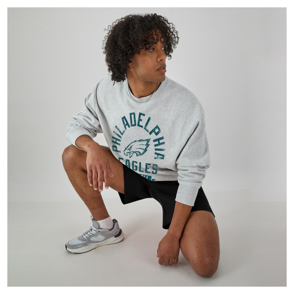 Philadelphia Eagles Champion Reverse Weave Fleece Pullover Sweatshirt Heather Gray - NFL
