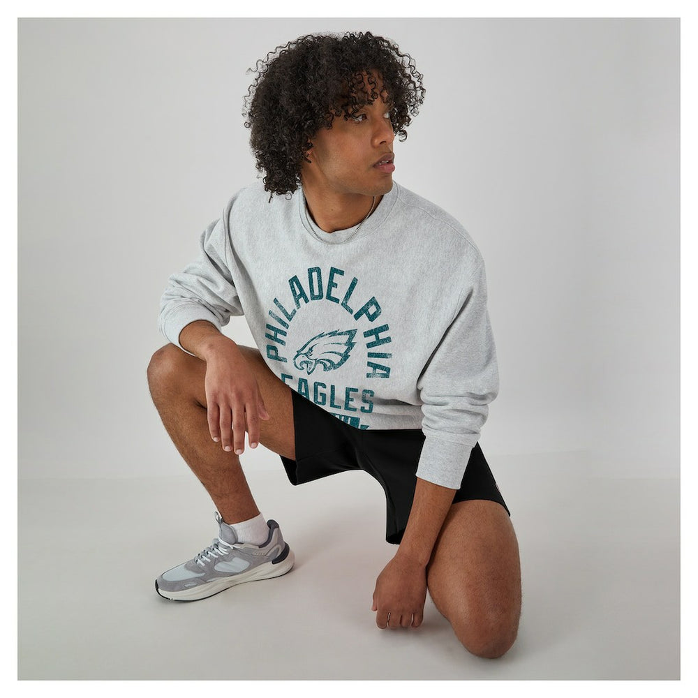 Philadelphia Eagles Champion Reverse Weave Fleece Pullover Sweatshirt Heather Gray - NFL
