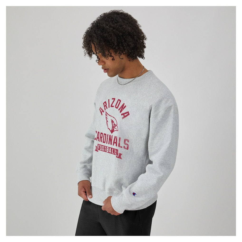 Arizona Cardinals Champion Reverse Weave Fleece Pullover Sweatshirt Heather Gray - NFL