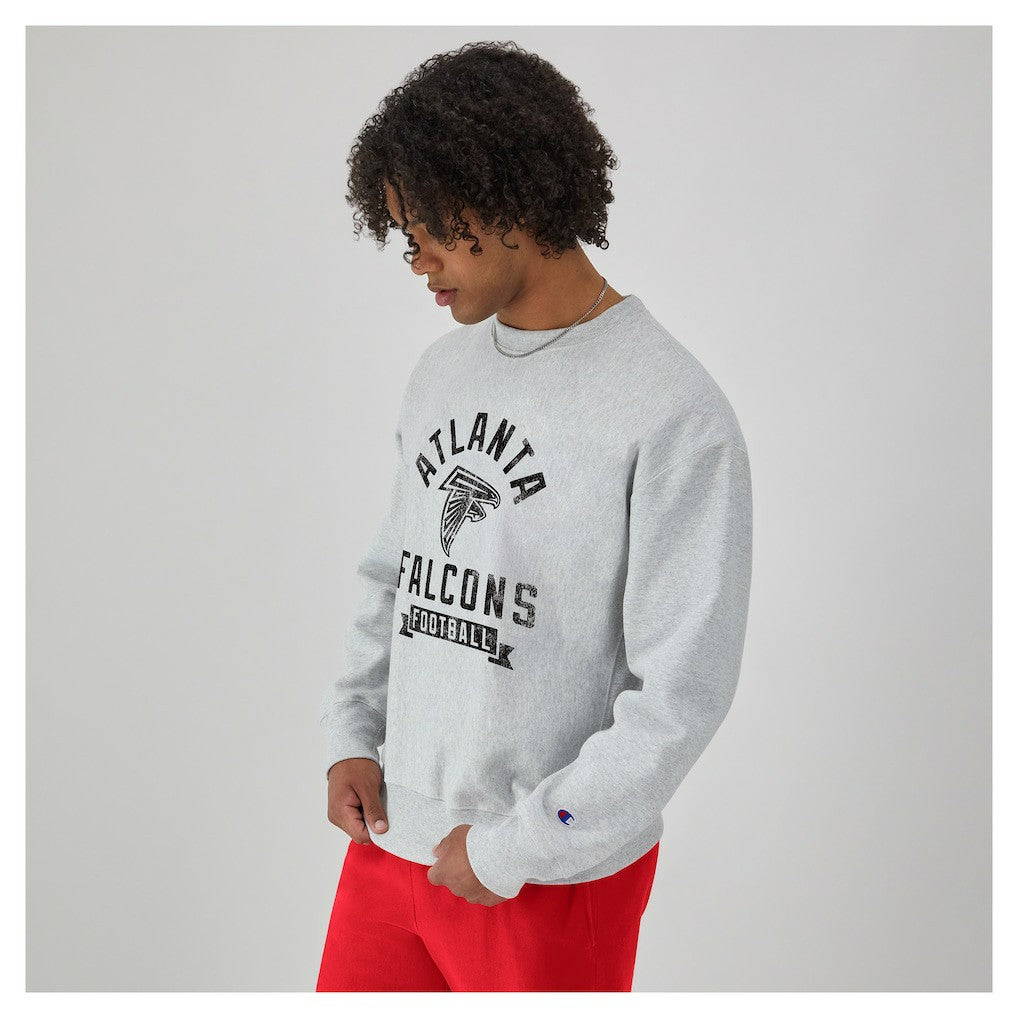 Atlanta Falcons Champion Reverse Weave Fleece Pullover Sweatshirt Heather Gray - NFL