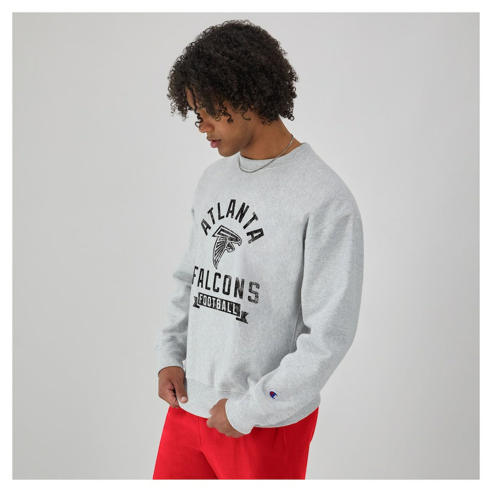 Atlanta Falcons Champion Reverse Weave Fleece Pullover Sweatshirt Heather Gray - NFL