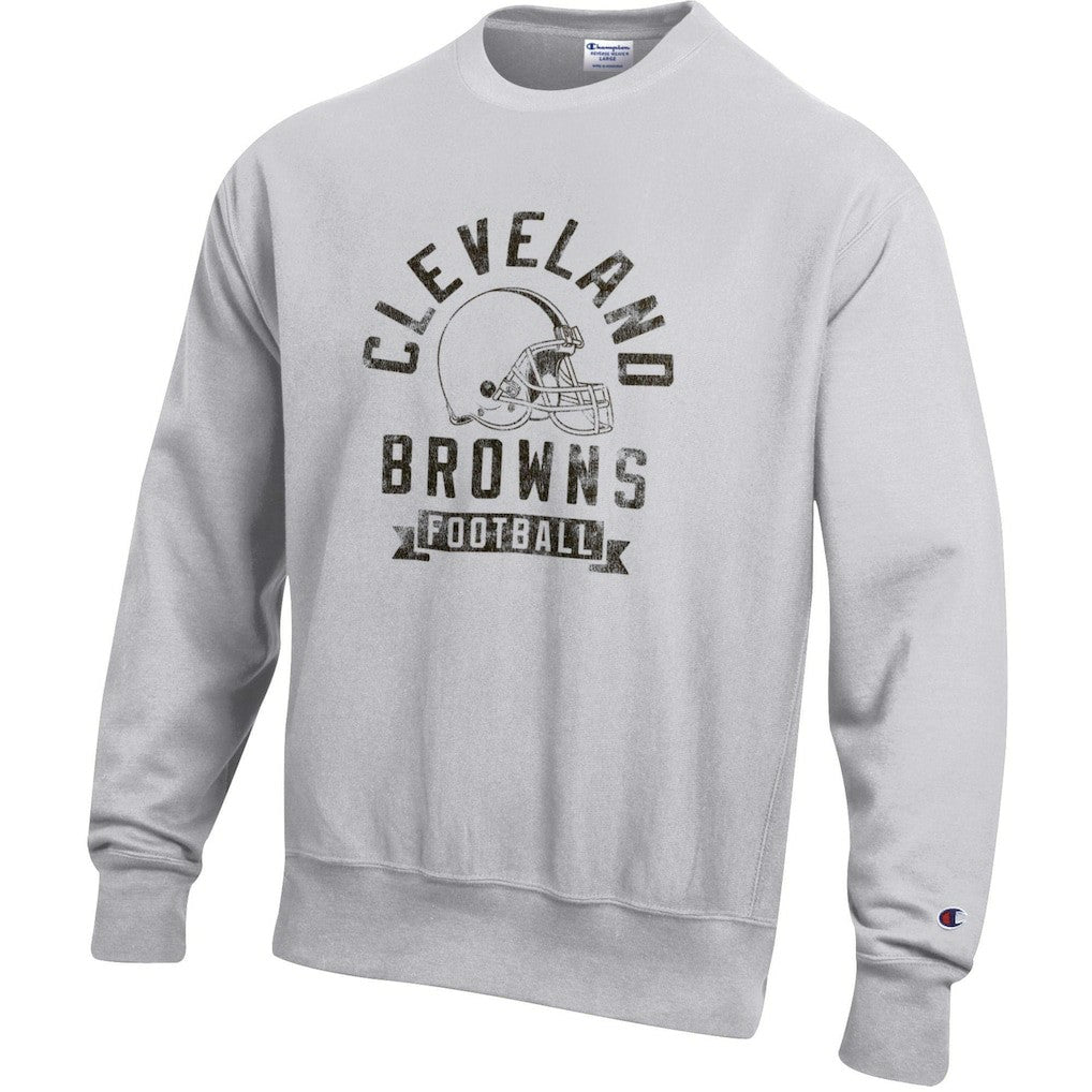 Cleveland Browns Champion Reverse Weave Fleece Pullover Sweatshirt Heather Gray - NFL