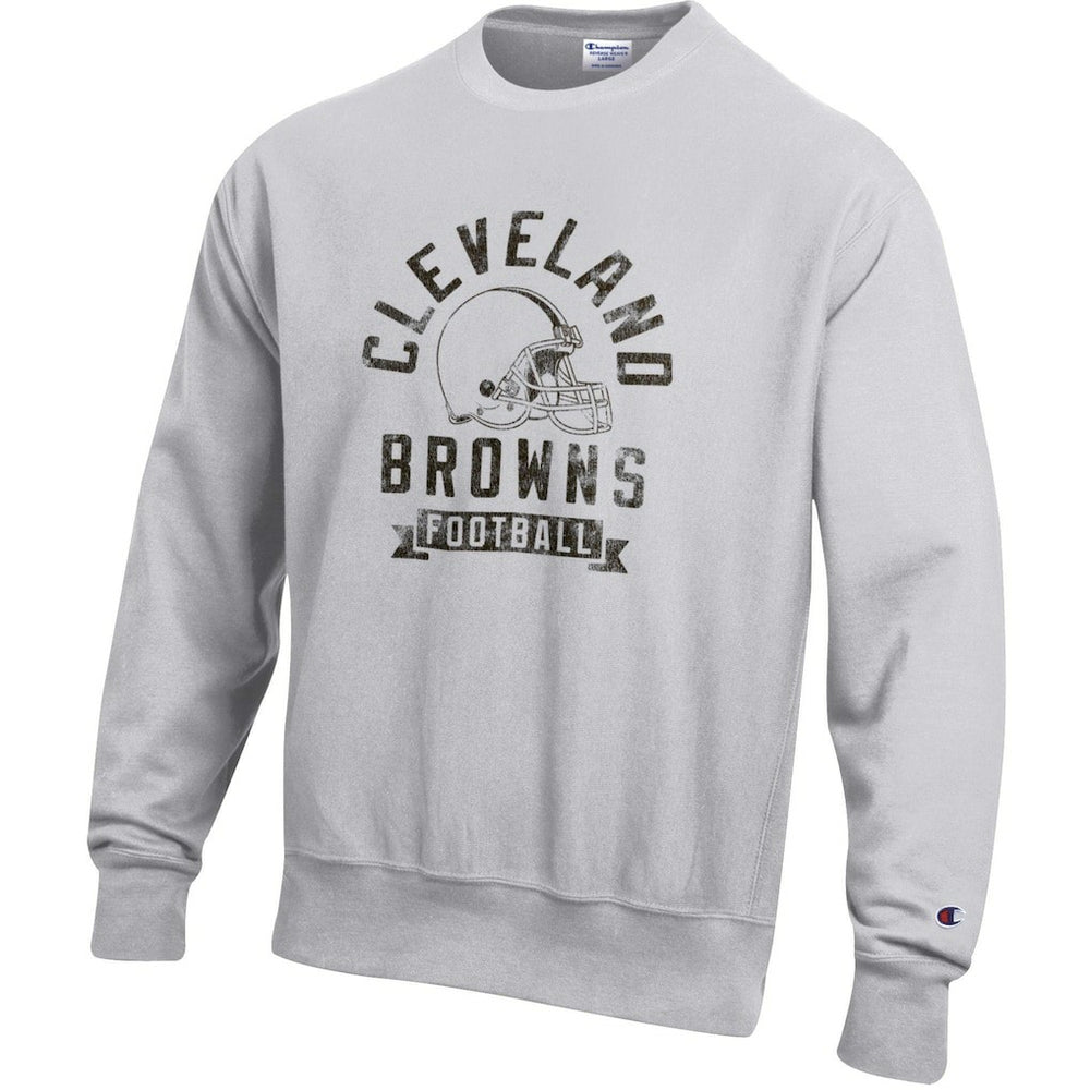 Cleveland Browns Champion Reverse Weave Fleece Pullover Sweatshirt Heather Gray - NFL