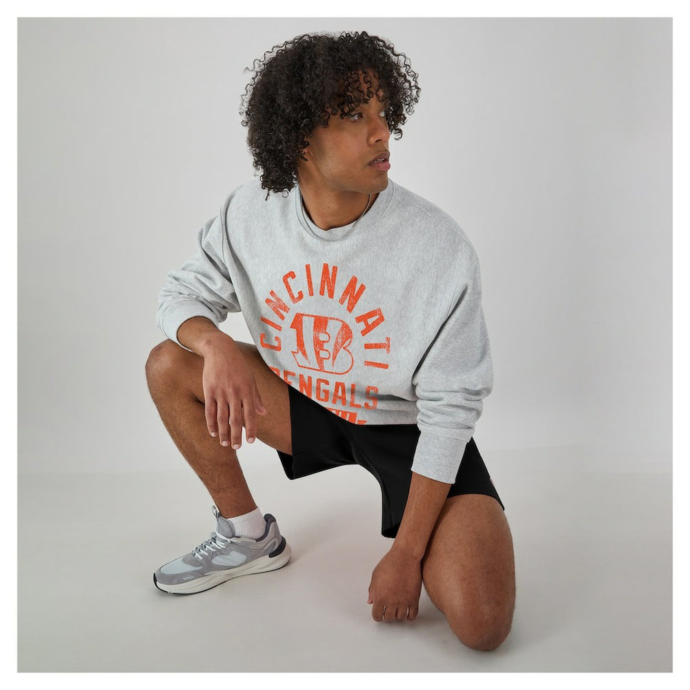Cincinnati Bengals Champion Reverse Weave Fleece Pullover Sweatshirt Heather Gray - NFL