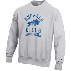 Buffalo Bills Champion Reverse Weave Fleece Pullover Sweatshirt Heather Gray - NFL