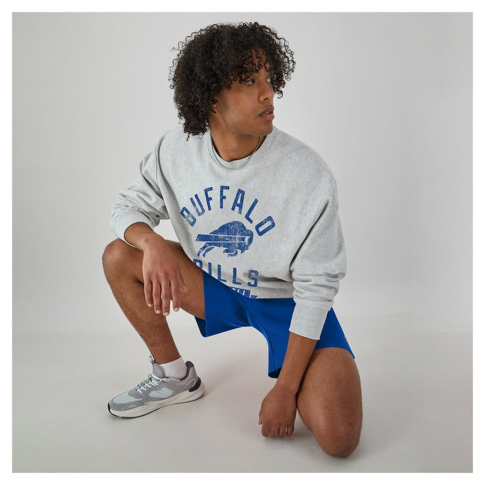 Buffalo Bills Champion Reverse Weave Fleece Pullover Sweatshirt Heather Gray - NFL