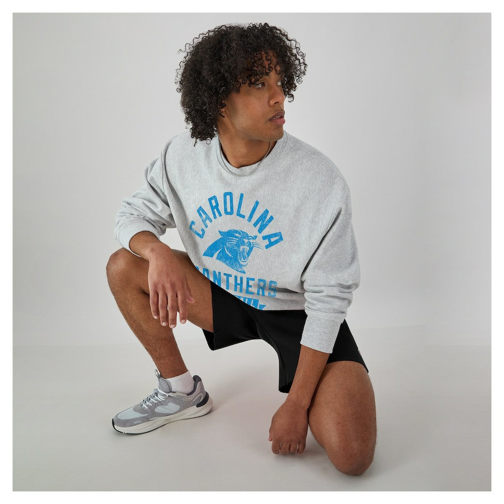Carolina Panthers Champion Reverse Weave Fleece Pullover Sweatshirt Heather Gray - NFL