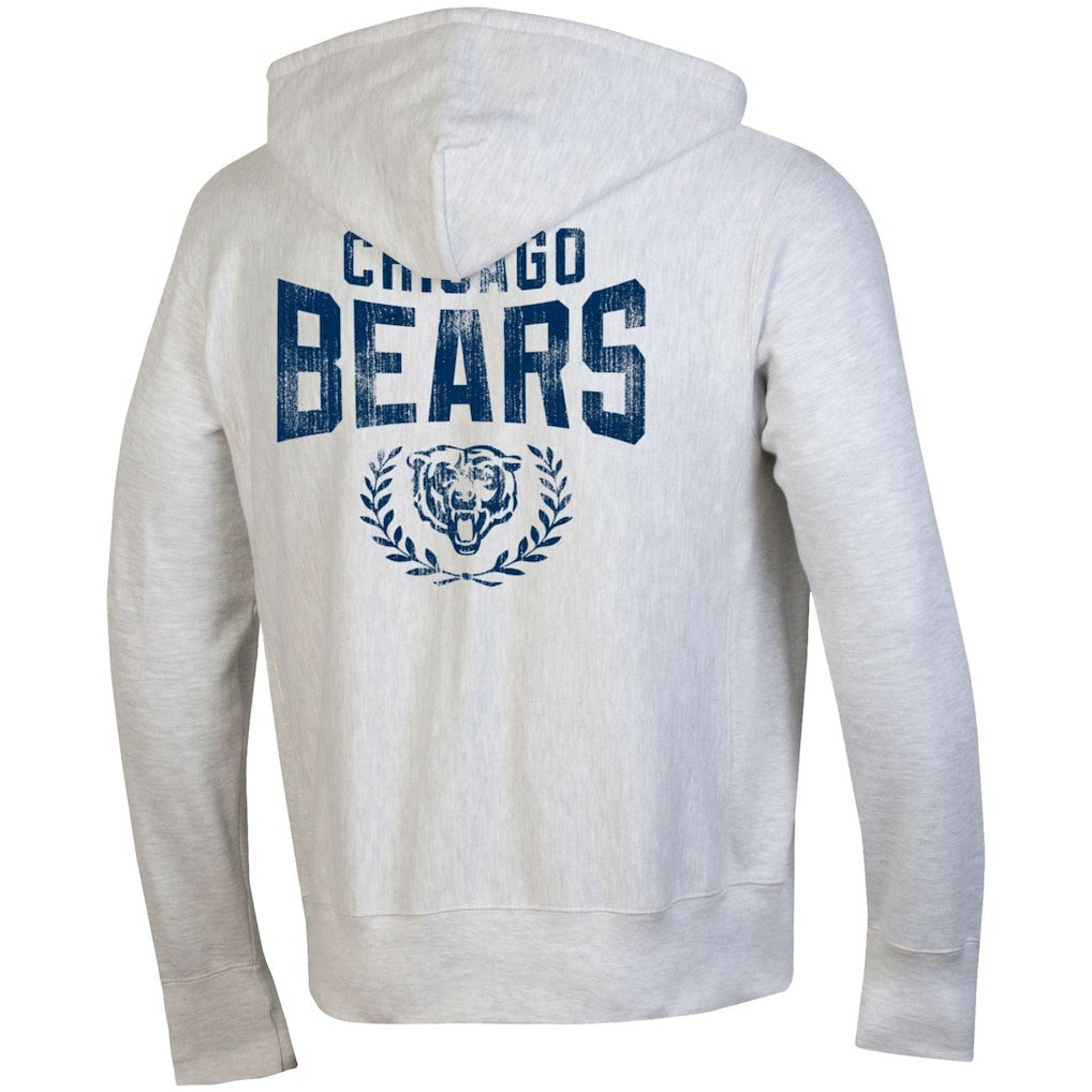 Chicago Bears Champion Reverse Weave Full-Zip Hoodie Heather Gray - NFL