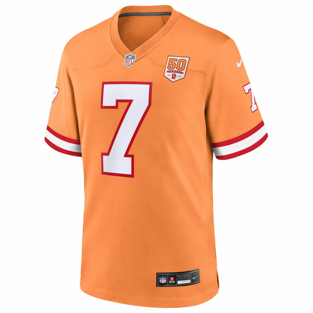 Bucky Irving Tampa Bay Buccaneers 50th Season Game Jersey Creamsicle - Nike