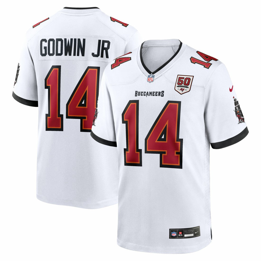 Chris Godwin Jr. Tampa Bay Buccaneers 50th Season White Game Jersey White - Nike
