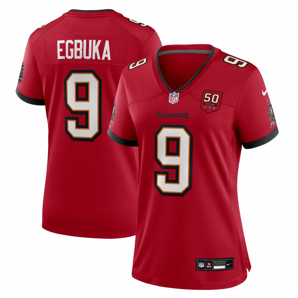 Emeka Egbuka Tampa Bay Buccaneers Women's 50th Season Team Game Jersey Red - Nike