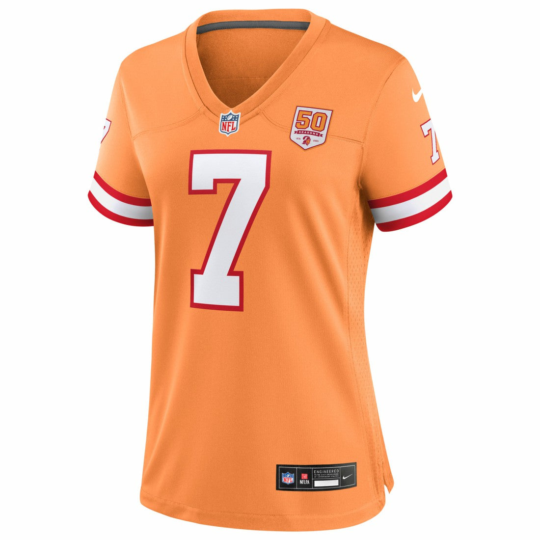 Bucky Irving Tampa Bay Buccaneers Women's 50th Season Game Jersey Creamsicle - Nike