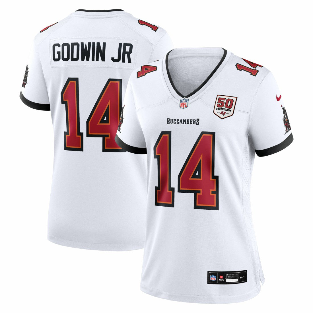 Chris Godwin Jr. Tampa Bay Buccaneers Women's 50th Season White Game Jersey White - Nike