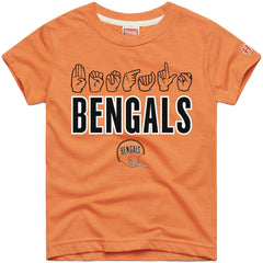 Cincinnati Bengals Homage Youth Love Sign x ASL 2.0 Tri-Blend T-Shirt Orange - NFL