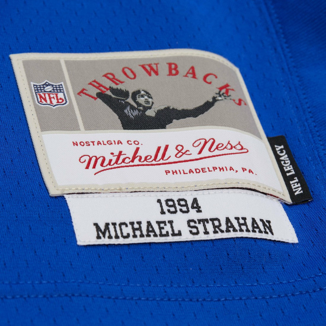 Michael Strahan New York Giants 1994 Legacy Replica Jersey Royal - Mitchell & Ness