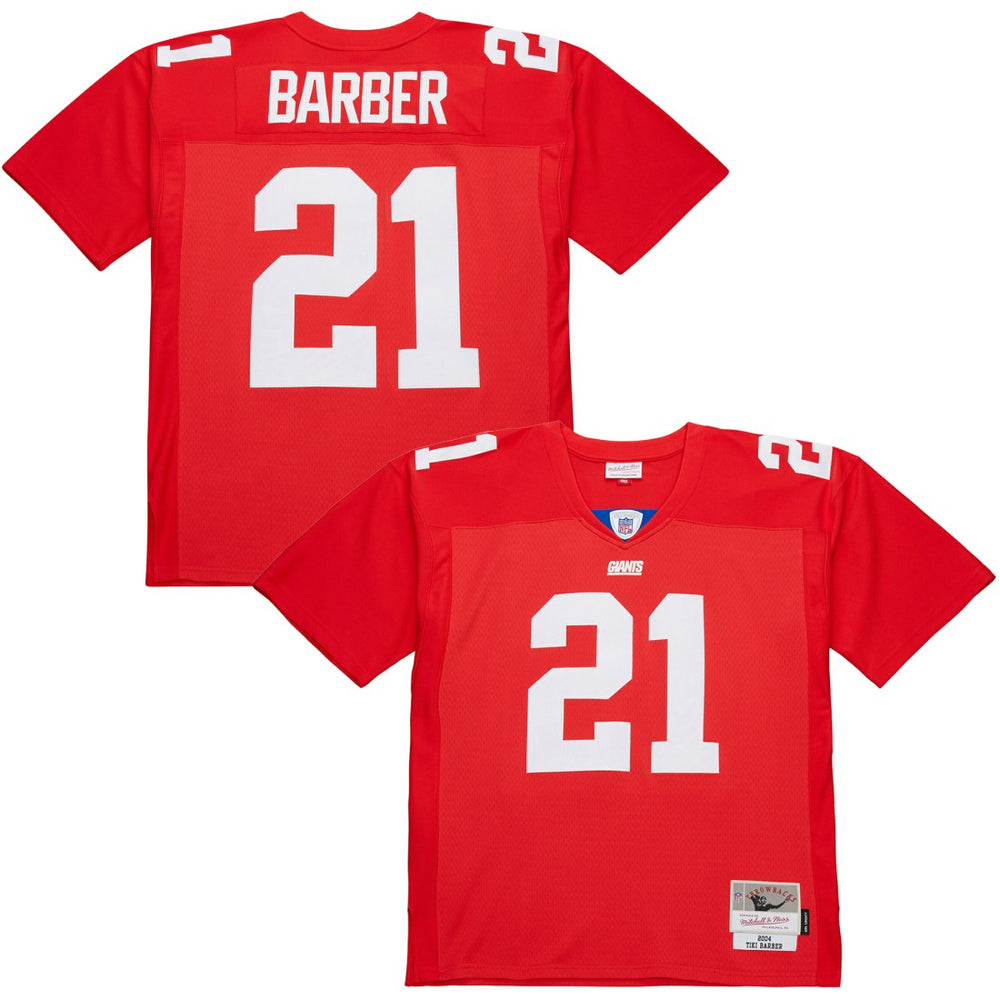 Tiki Barber New York Giants 2004 Legacy Replica Jersey Red - Mitchell & Ness