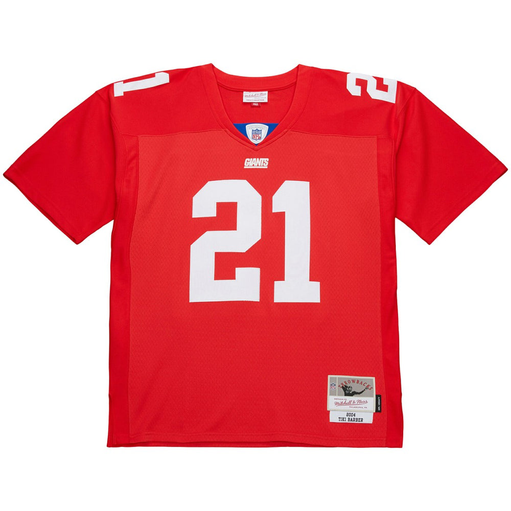 Tiki Barber New York Giants 2004 Legacy Replica Jersey Red - Mitchell & Ness
