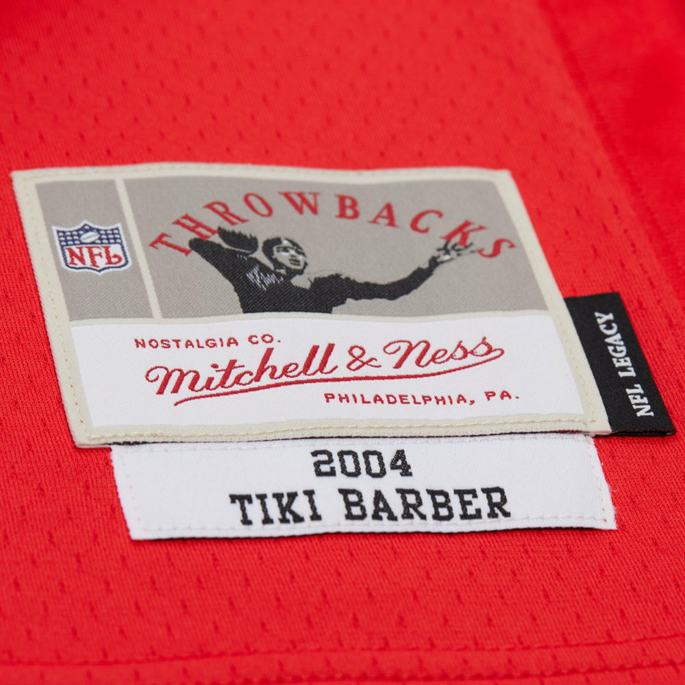 Tiki Barber New York Giants 2004 Legacy Replica Jersey Red - Mitchell & Ness