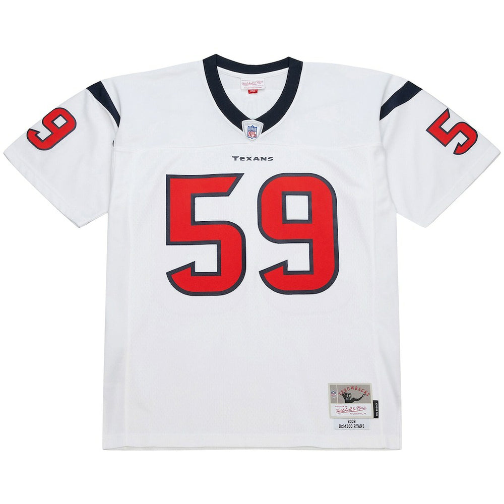 DeMeco Ryans Houston Texans 2006 Legacy Replica Jersey White - Mitchell & Ness