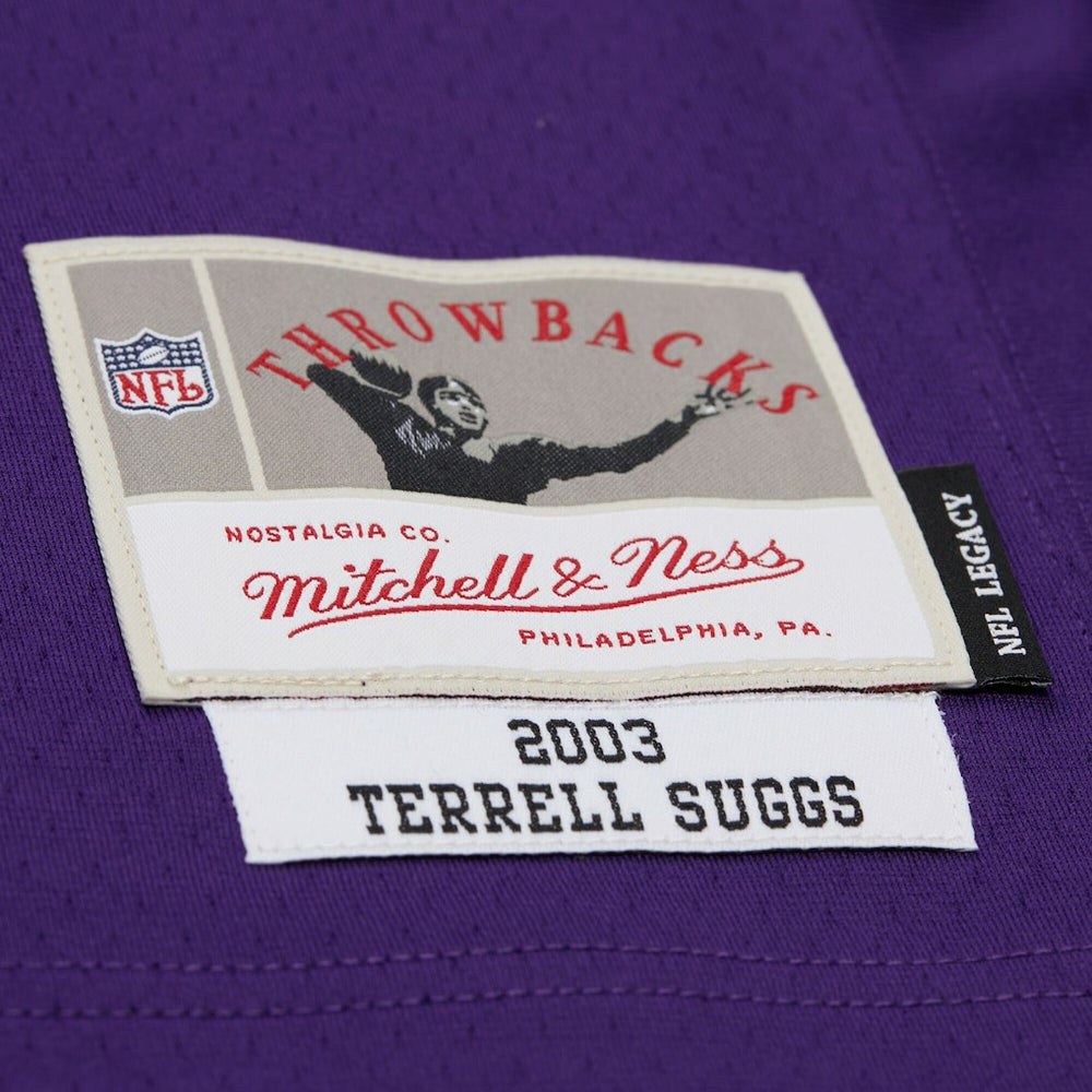 Terrell Suggs Baltimore Ravens 2003 Legacy Replica Jersey Purple - Mitchell & Ness