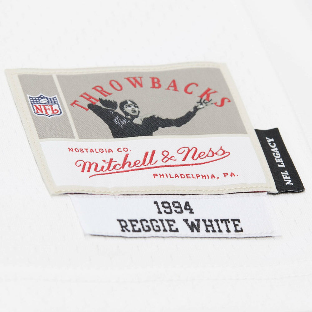 Reggie White Green Bay Packers 1994 Legacy Replica Jersey White - Mitchell & Ness