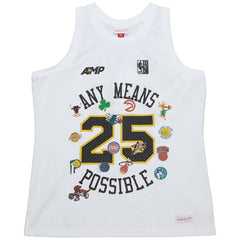 Mitchell & Ness -  x NBA x AMP Mesh Tank Top - White