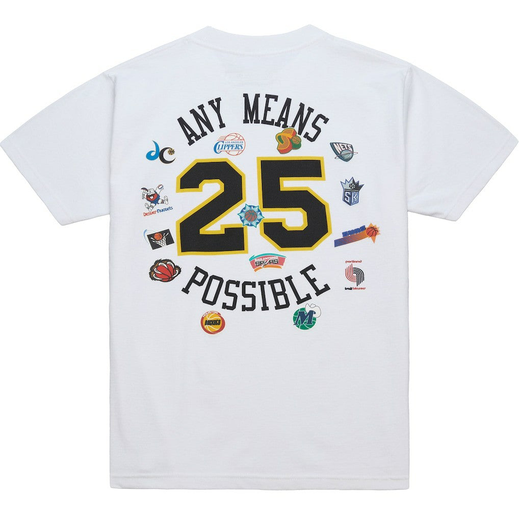 Mitchell & Ness -  x NBA x AMP T-Shirt - White